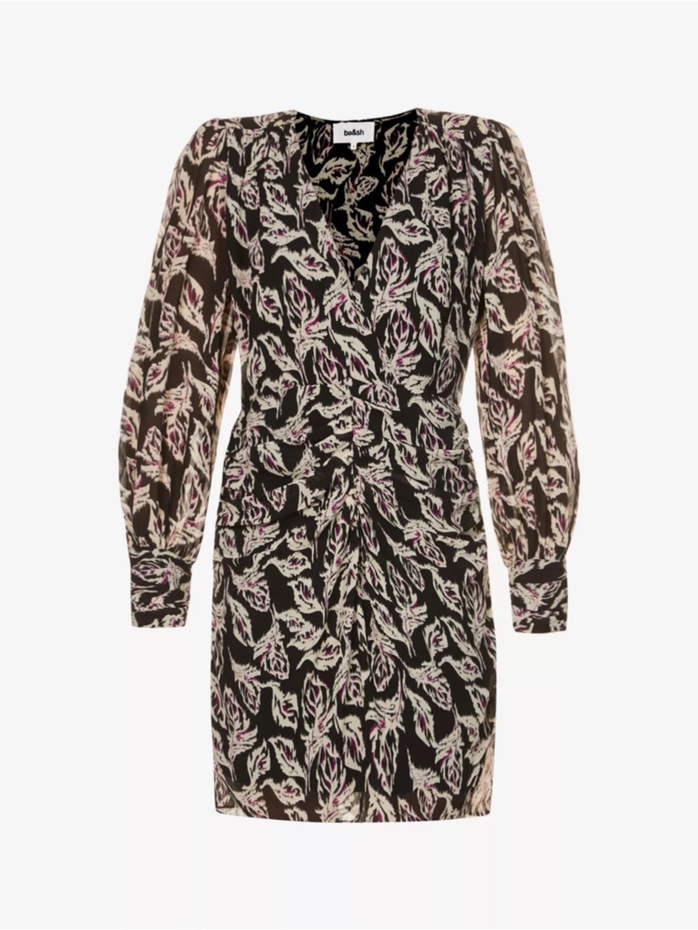 BA&SH NEW GIZELLE abstract-print mini dress